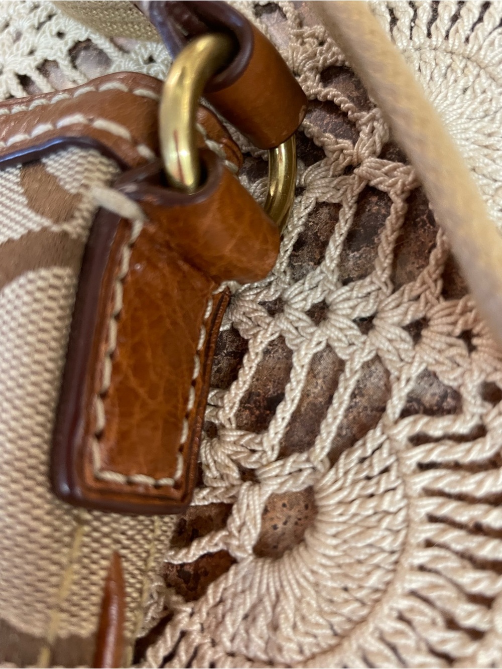 Coach Signature Stripe vertical patchwork crossbody bag (2006) - Picture 7 of 12